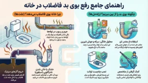رفع بوی بد لوله فاضلاب آپارتمان